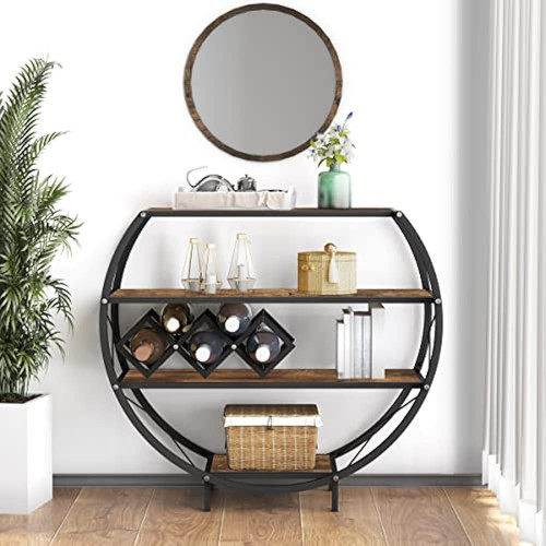 Apepro Demilune Console Table Mesa De Entrada Industrial Con 0