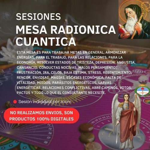 Sesión Individual De Mesa Radionica Cuantica + Numerologia 0
