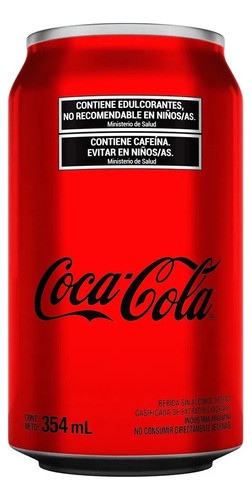 Coca Cola Zero Lata 354ml Pack X 6 Unidades 0