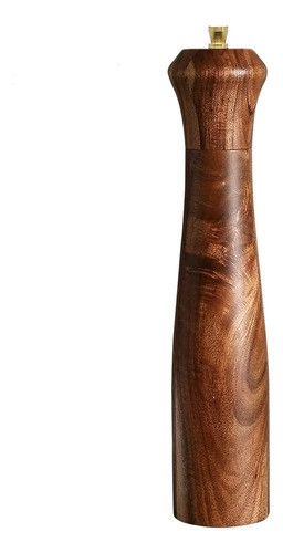 Molino De Pimienta De Madera De Acacia, Ajustable, 25 Cm De 0