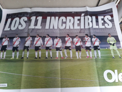 Poster Doble Ole River Enzo Perez Excelente Estado 0