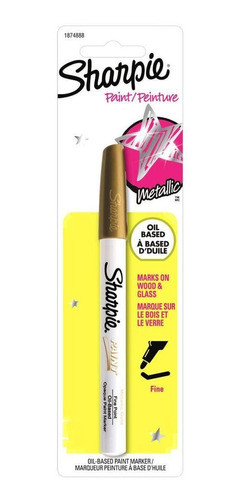 Blister C/1 Marcador Sharpie Paint Oil Ponta Media Dourado 0