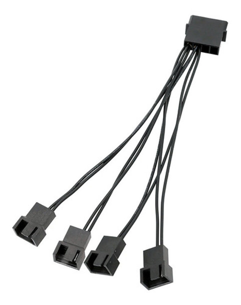 Cabo Adaptador Multi Fan Molex P/ 4 Coolers 12v Frete Grátis 0