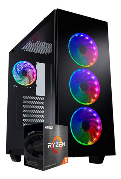 Pc Gamer Pro Ryzen 5 6 Nucleos 16gb 240ssd+1tb Video Radeon 0
