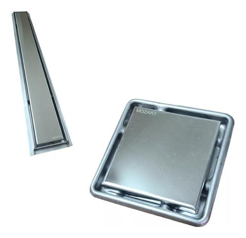 Combo Rejillas Mozart P/piso Lineal 50x10 + Cuadrada 10x10 0