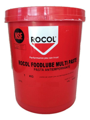Graxa Antiemperrante Alimentícia Rocol Foodlube Multi Paste 0