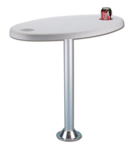 Mesa Ovalada Pvc Con Soporte 70x50x70 Cm 0