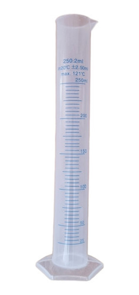 Probeta Graduada Plástica (polipropileno) 250ml Biolinger 0 Probeta Graduada Plástica (polipropileno) 250ml Biolinger 0