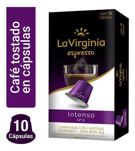 Cápsulas Café La Virginia Espresso Intenso X10 Nespresso 0