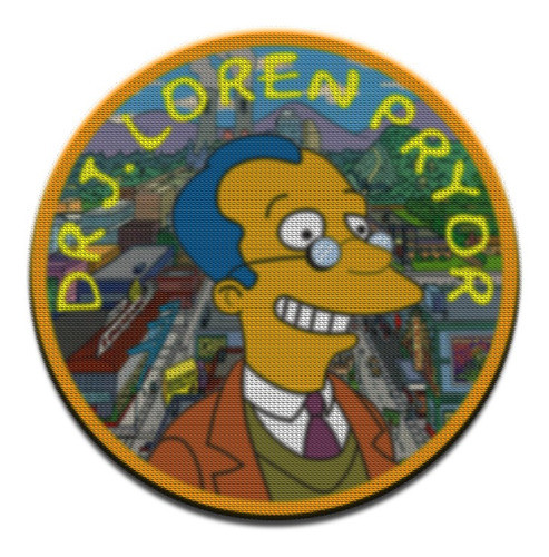 Parche Circular Simpsons Dr J Loren Pryor 0