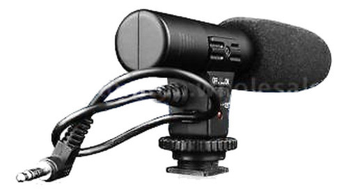 Sidande Grabación De 3,5 Mm Micrófono Micrófono Para Dslr Cá 0