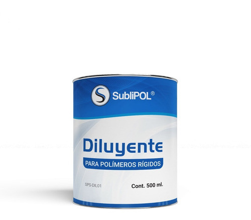 Diluyente Para Polímeros Rígidos Sublipol X 500ml 0