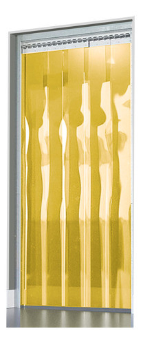 Cortina De Pvc Anti Insetos Amarelo - Larg 1,00 X Alt 2,20 0