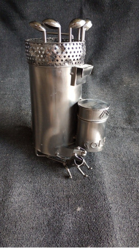 Bolso De Golf De Metal Para Decorar O Trofeo 0