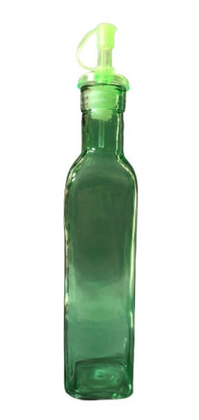 Botella Aceitero Vinagrero Con Pico Vertedor Verde Grande 0