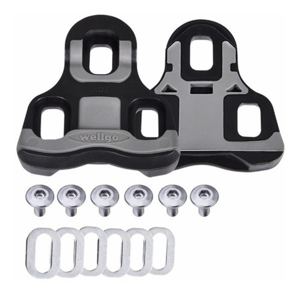 Taco Para Pedal Look Kéo - Wellgo Rc7c Preto 0