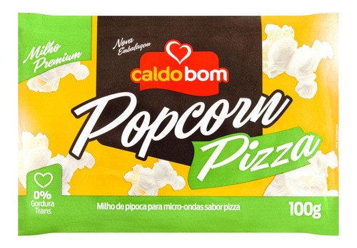 Kit C/ 4 Pipoca Para Micro-ondas Pizza Caldo Bom Pacote 100g 0