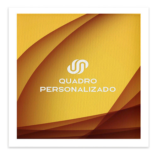 Quadro Moldura Branca Personalizado 90x90cm 0