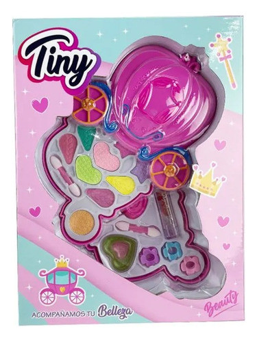 Set De Maquillaje En Caja Tiny Carruaje Desplegable 0