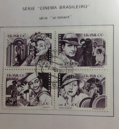 Selo Quadra Serie Cinema Brasileiro 1990 0
