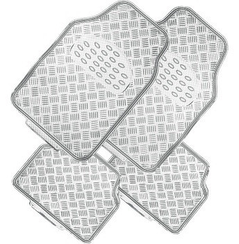 Juego Alfombras Universal 4 Piezas Plateado 0