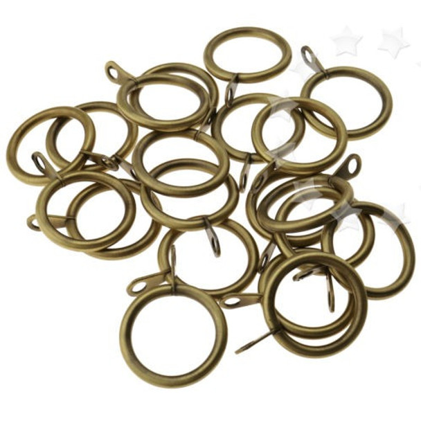 20x / Pack Ganchos De Anillo De Cortina De Cromo Para Postes 0