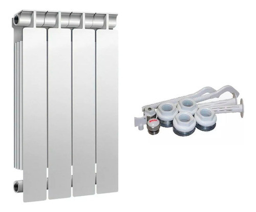 Radiador Peisa Tropical T 500 4 Elementos + Kit Instalacion 0