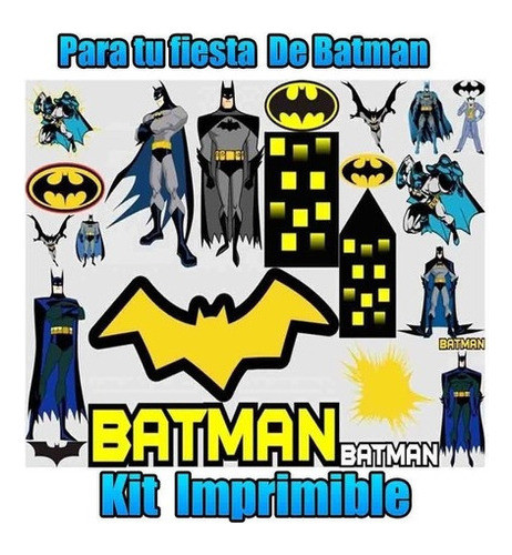 Kit Imprimible   Fiesta De Batman 0