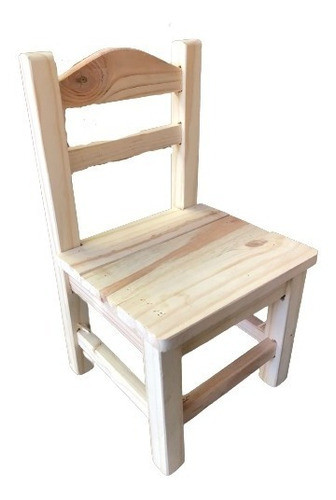 Silla  En Madera Maciza Infantl 0