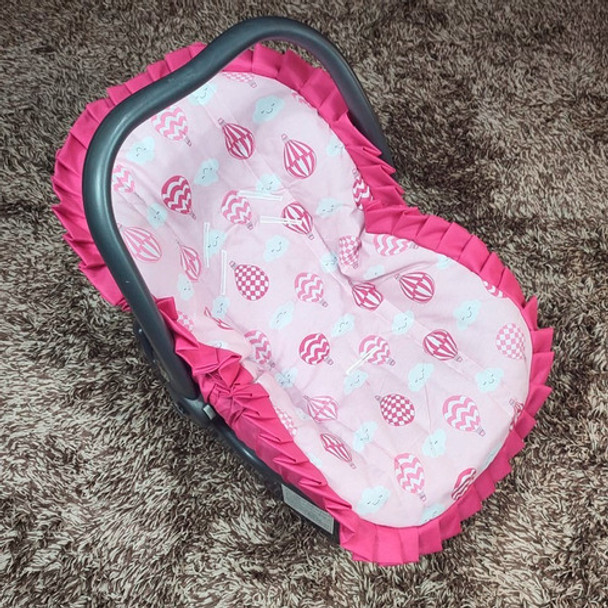 Capa Para Bebê Conforto Com Manta 100% Algodão Balão Rosa 0