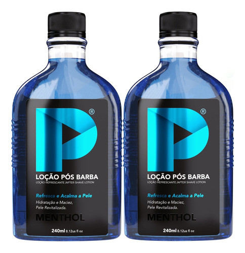 Loção Pós Barba Play Barber 240ml Menthol Mentolada 2 Unidad 0
