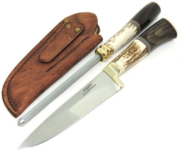 Conj. Alta Gastronomia: Faca Chaira Bainha 5 Pol. 0