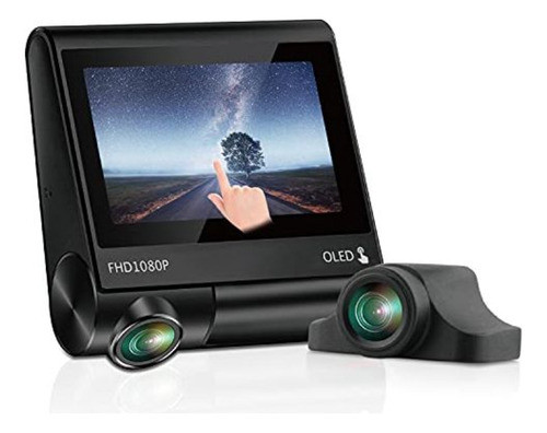 Dual Channel Car Dash Cámara Provisión 0