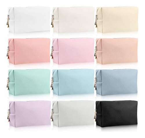 12 Bolsas Pequeas De Maquillaje Resistentes Al Agua, Bolsa D 0