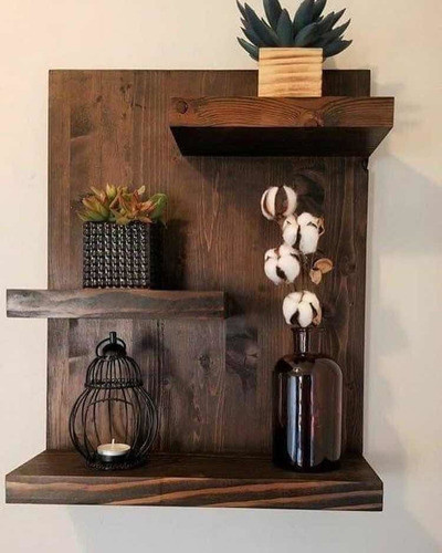 Repisa Rústica En Madera 0