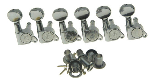 Wilkinson 6 Inline Chrome E-z-lok Post Afinadores De Guitarr 0