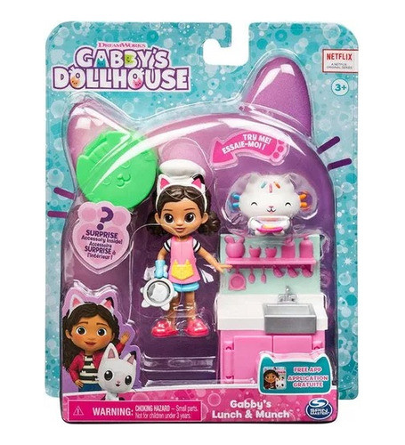 Spin Master Casa Muñecas Gabby Set Cocina Cakey Cat Muñeca 0