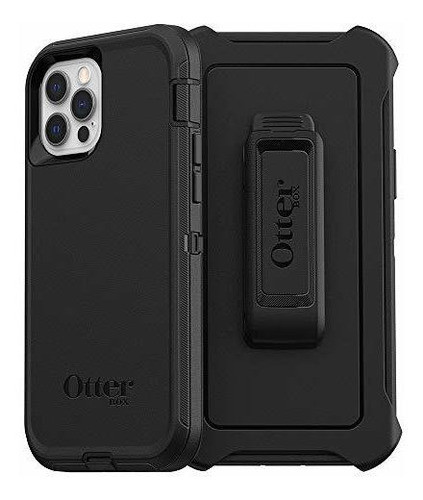 Funda Para iPhone 12 12 Pro Negro Defensa Multicapa Clip Cin 0