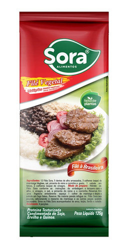 Sora - Filé Vegetal De Carne Vermelha 125g 0