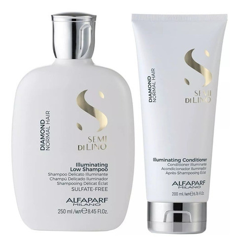 Alfaparf Kit Shampoo + Acondicionador Illuminating Lino 0