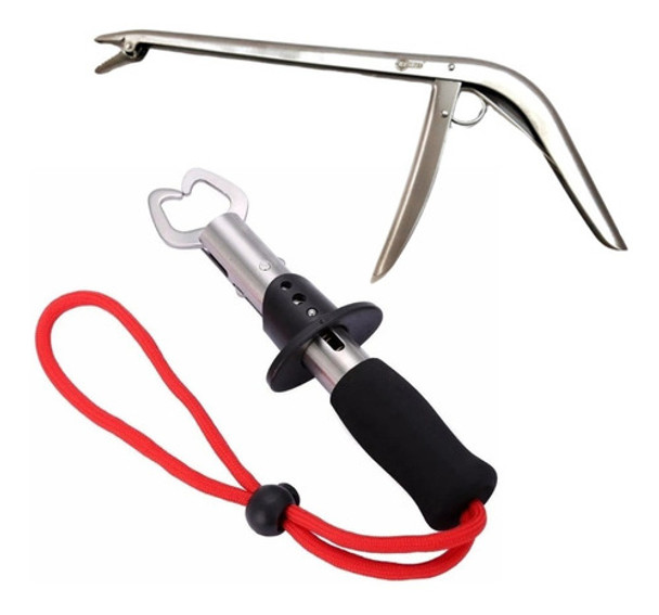 Combo Premium Pinza Metal Saca Anzuelos + Boga Grip Oferta 0