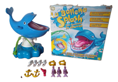 Juego Para Niños Ballena Splash, Lanza Agua, A Pilas 0