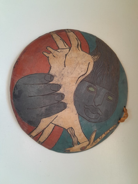 Plato Cerámica, Decoración, Firmado Enrique Duran, Chile 0