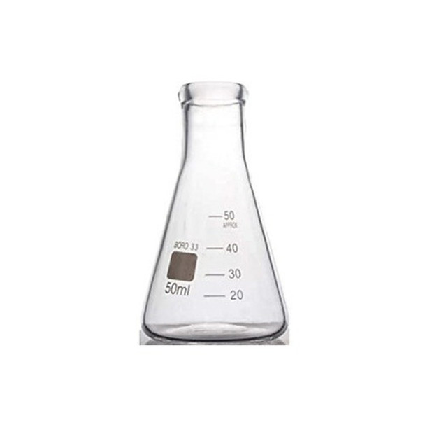 Erlenmeyer 50 Ml Graduado Vidrio Borosilicato 3.3 0