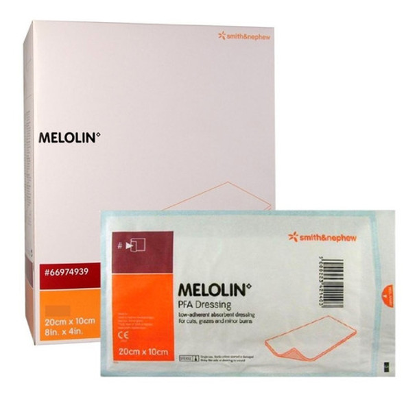 Curativo Melolin 20cm X 10cm Smith & Nephew - 25 Unidades 0 Curativo Melolin 20cm X 10cm Smith & Nephew - 25 Unidades 0