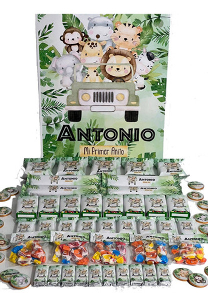 Golosinas Personalizadas X 20 Candy Bar Safari 0