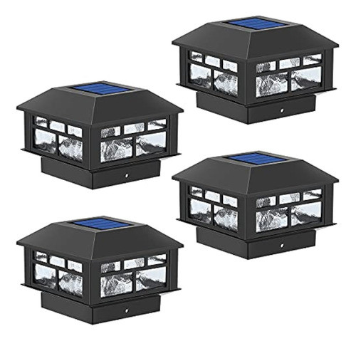 Powg Luces Solares Para Postes Dlt Para Exteriores, Luces So 0