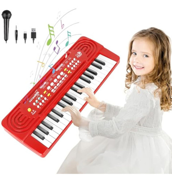 Teclado De Piano De Juguete Para Niños, Juguetes 0