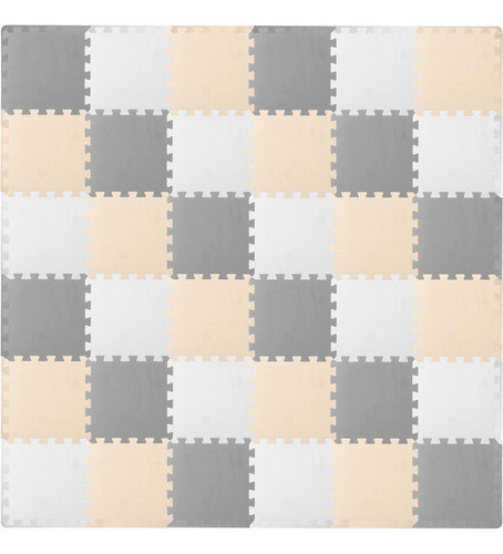 Alfombra De Rompecabezas Para Niños Y Bebés, 91x91cm O 40x40 0