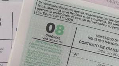 Formulario 08 Automotor /motovehiculo 0